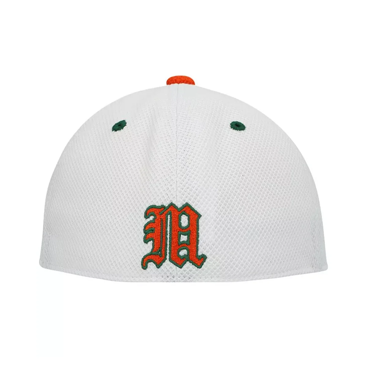 adidas Miami Hurricanes Baseball Maniac Fitted Hat - Image 4