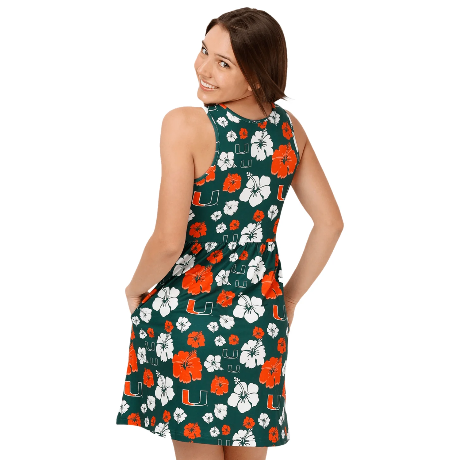 Foco Women's Miami Hurricanes Floral Dress - Image 3