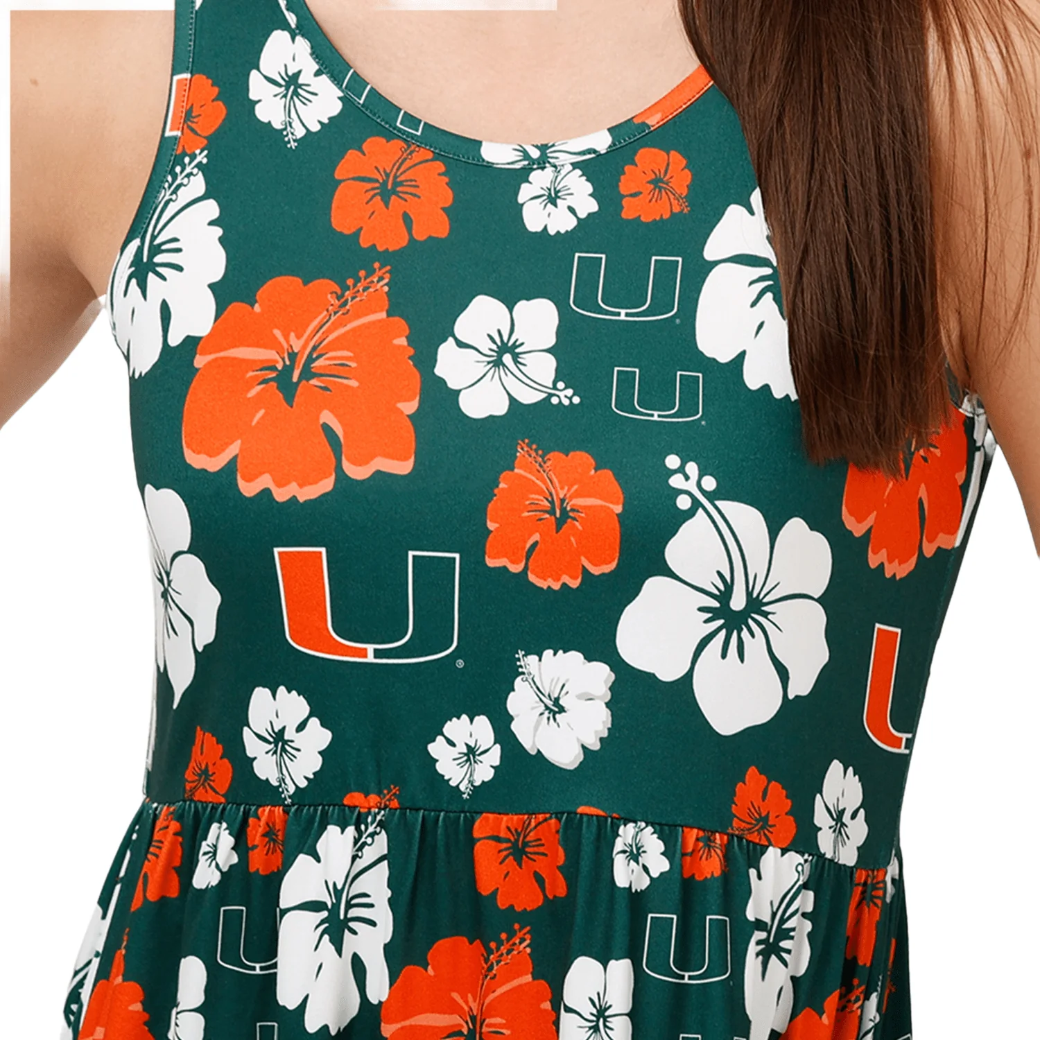 Foco Women's Miami Hurricanes Floral Dress - Image 4