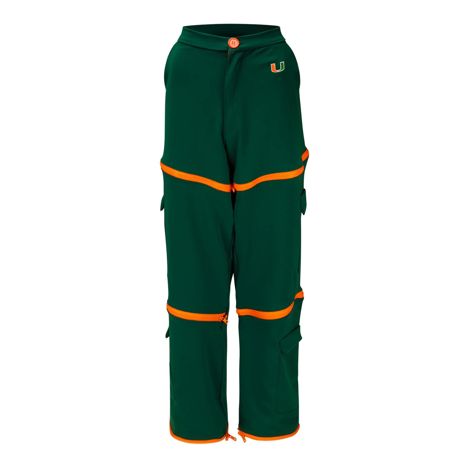 Radmila Lolly University of Miami Women's Green Zippered Pants - Image 4